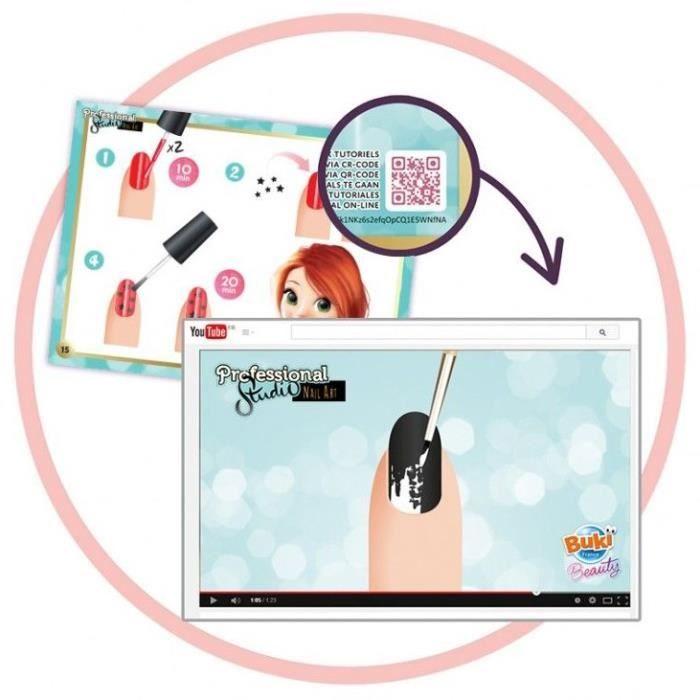 Salon De Manucure BUKI FRANCE Professional Studio - 30 Modèles - Vernis, Stickers, Pochoirs Et Outils Inclus