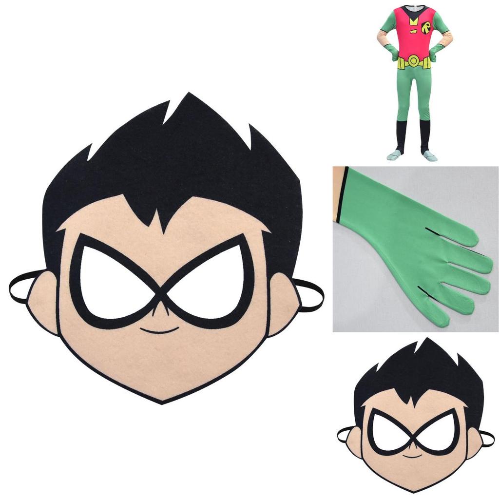 Anime Teen Titan Robin Costume For Boys Perfect Superhero Cosplay Jumpsuit**