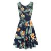 Women Elegant V-Neck Fashion Printed Pocket Sleeveless Dresses Summer Ladies Casual Short Dress Female Party Vestidos