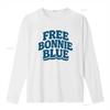 Free Bonnie Blue Funny Idea T Shirt Casual Crew Neck Slight Stretch Fabric Regular Fit Print Pattern All Season Vintage Washed