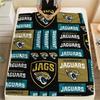 1Pc Jacksonville Jaguars Print Flannel Blanket, High Quality Comfortable for All Seasons, Home Decor, Warmth and Comfort, Perfect for Gifts