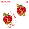 2pcs Stainless Steel Enamel Flower Charm Plant Sunflower Rose Daisy Necklace Bracelet Pendant Component DIY Craft Jewelry Making