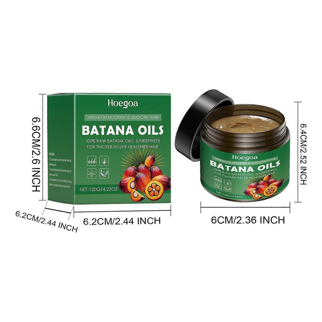 Hoegoa Batana Butter Hair Mask 120g - Repair Dry Damaged Hair, Deep Hydration, Easy Application