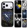Bosna i Hercegowina Etui na Telefon z Sercem Dla iPhone 17 16 15 14 13 12 11 Pro Max Plus 17Air Miękkie Silikonowe Etui