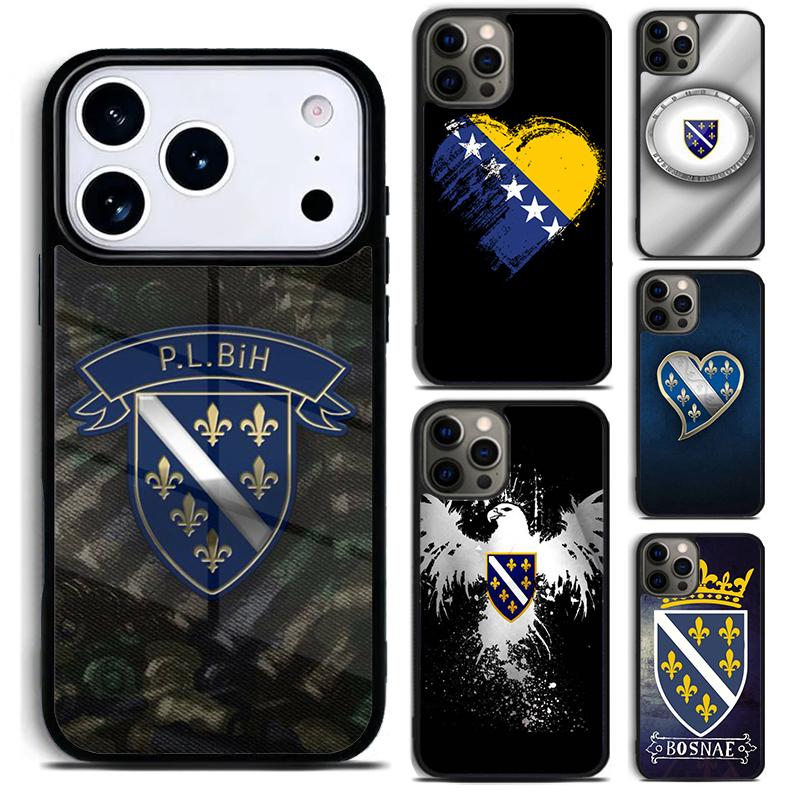 Bosna I Hercegovina Heart Phone Case For iPhone 17 16 15 14 13 12 11 Pro Max Plus 17Air Soft Silicone Cover