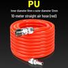 High-Pressure PU Air Hose with Quick Connect - 5*8/10*6.5/12*8, Pneumatic Air Compressor and Pump Compatible