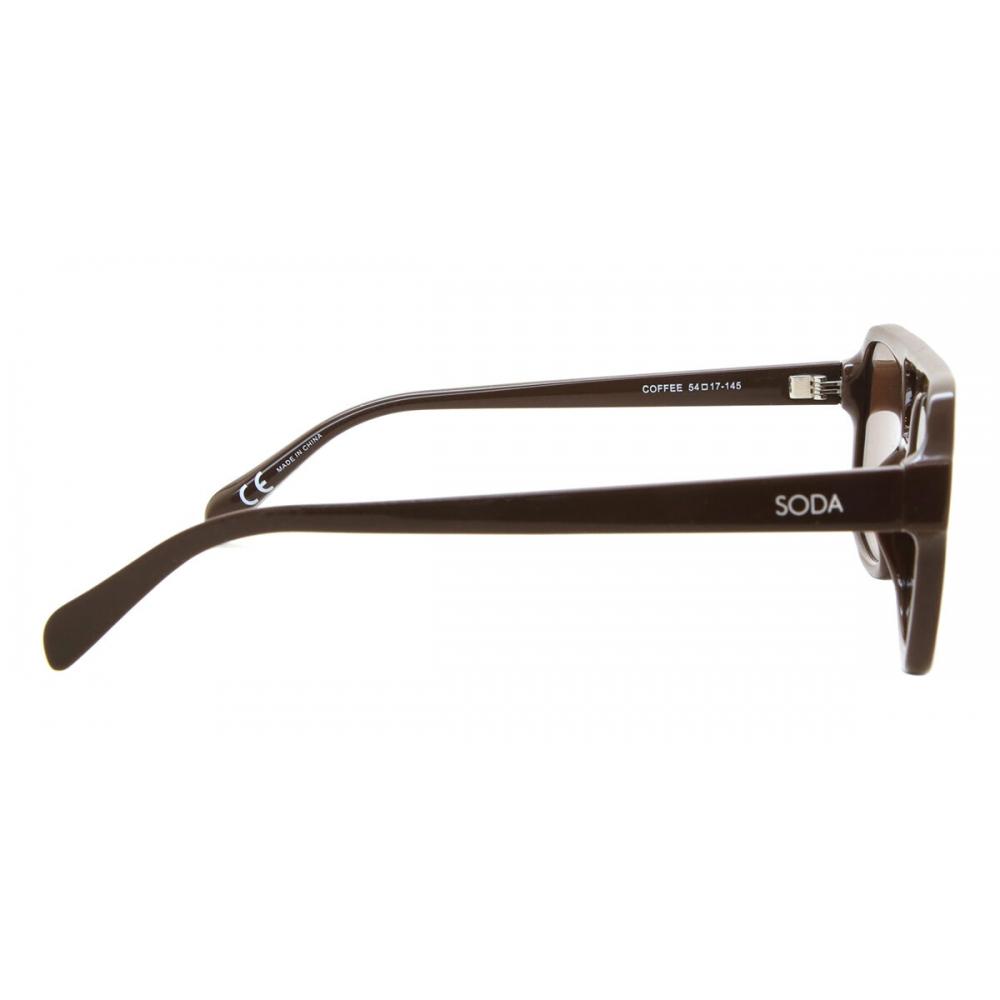 Soda Bianca Coffee Unisex Sunglasses