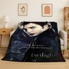 Classic Twilight Saga Edward Bella Flannel Blanket Soft Warm Throw Blanket for Bedroom Living Room Bed Travel Camping Picnic