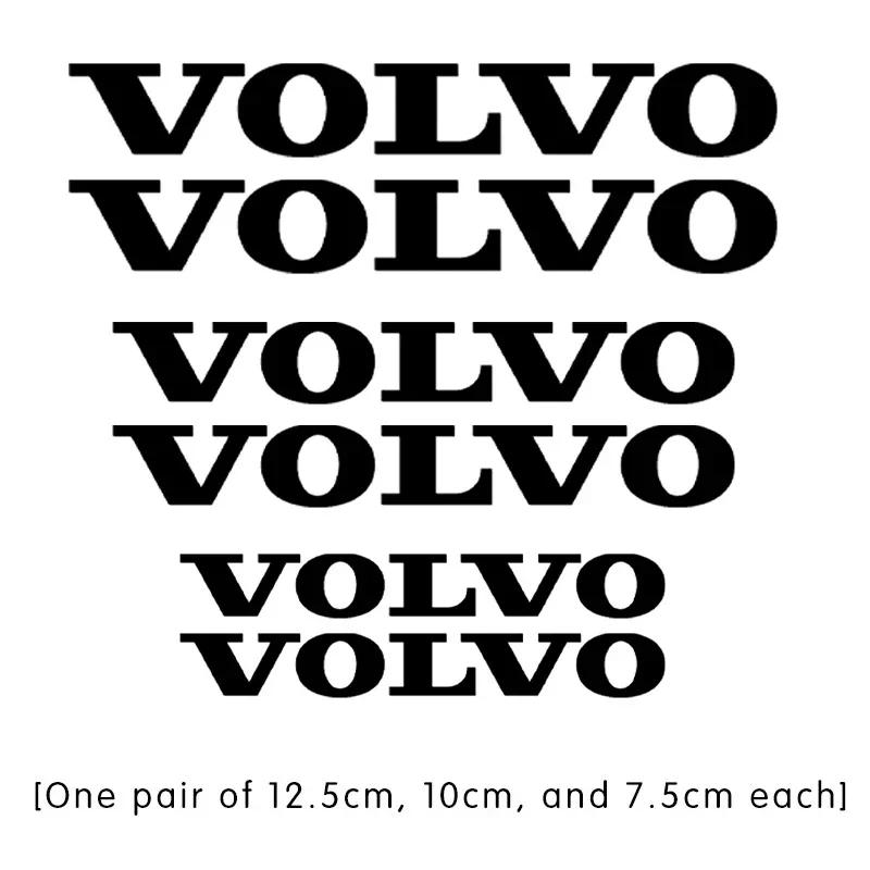 fhsxa1 6Pcs High Temp Resistant Car Brake Caliper Stickers For Volvo XC60 XC90 S60 S90, Waterproof Vinyl Decal Auto Tuning Accessories