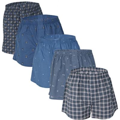 [PEARLYHILLS] Pure Cotton Printed Trunks 5-Piece Set [Shipped from Korea] 100% Authentic