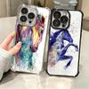 Oil Painting Horse Soft Phone Case For iPhone 15 16 17 Air 14 Pro Max 16E Plus 13 12 Mini Plating Anti-Fall Fundas