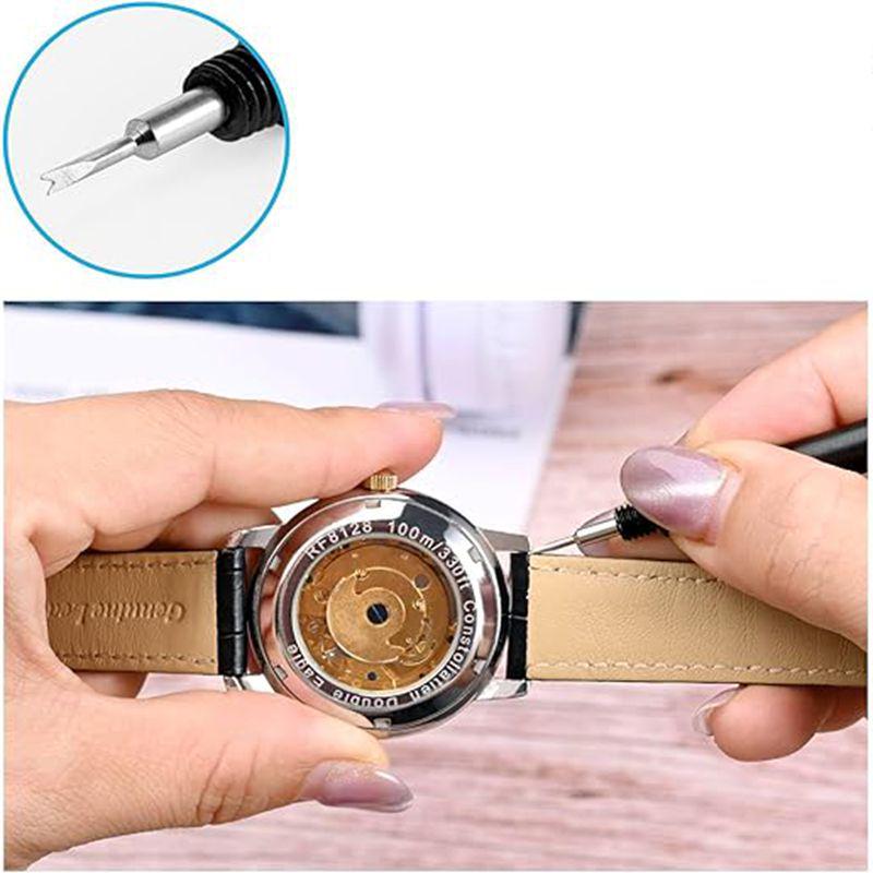 Metal Watch Repair Kit: Opener, Band Adjuster, Screwdrivers, Pin Remover