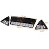 Car Accessories For Ford Focus 2012 2013 2014 Front Bumper Lower Grille Racing Grille Grills Honeycomb Glossy Matte Black Mesh