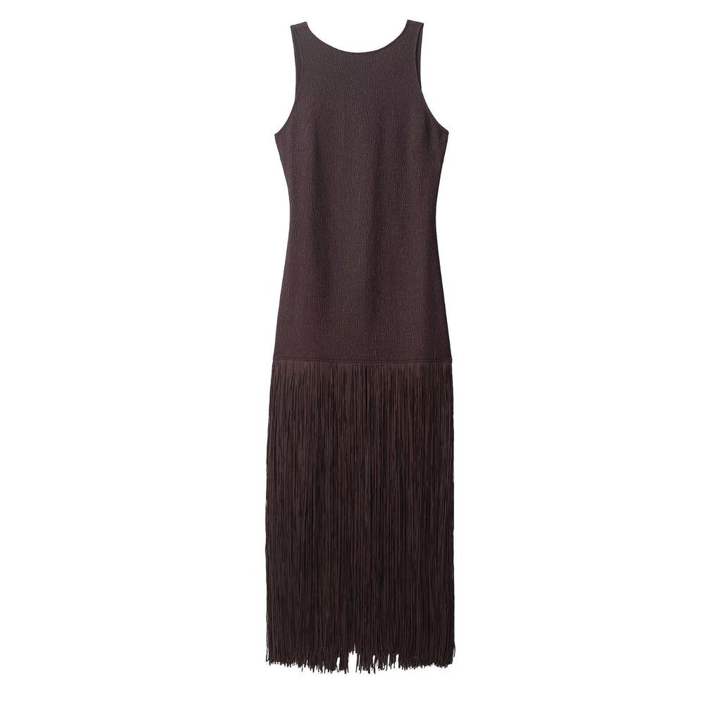 Hochwertiges Schlankes Damen-Quastenkleid - Neuer Einfacher Stil Nischen-Design