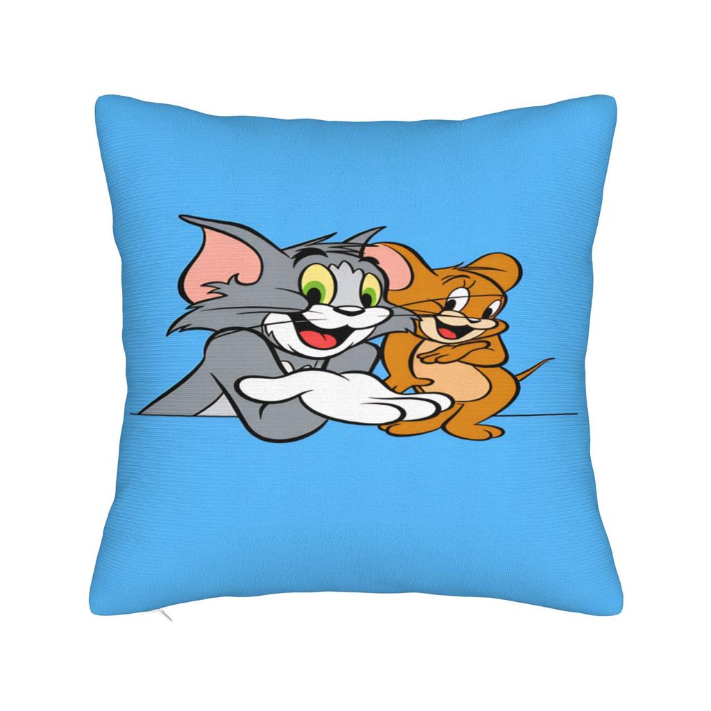 Good Friends Jerrys and Toms Pillow Case  Soft Pillow Cover For Sofa Couch Bed Living Room Morden Cushion Cover