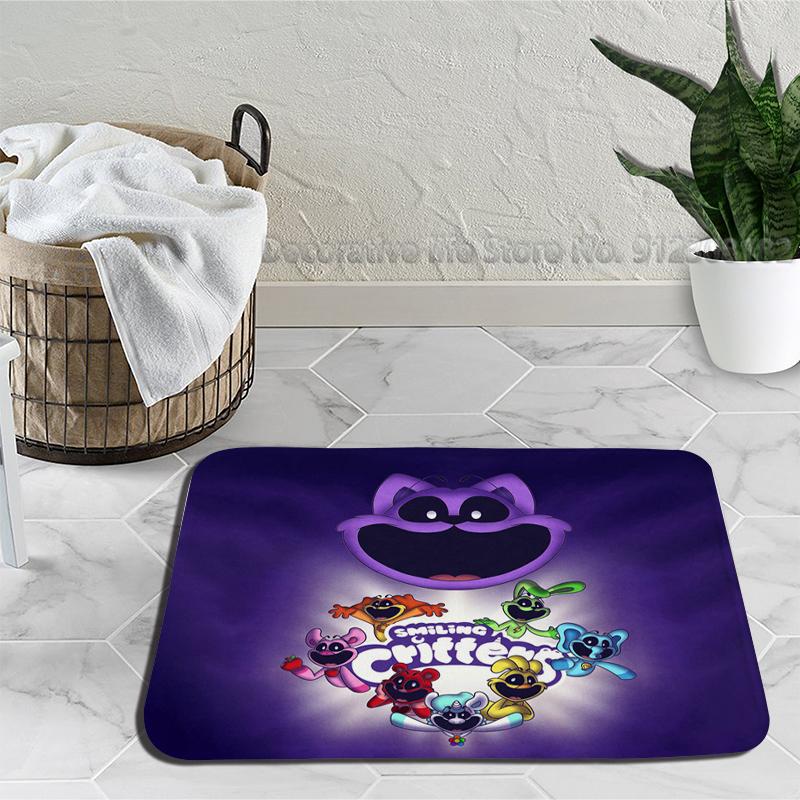 Gülümseyen Yaratık Zemin Banyo Paspas Catnap Dogday Kaymaz Halı Plaj Paspas Yatak Odası Mutfak Mat Hoş Geldiniz Ev Halı