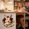 Hole-Punch Easter Bunny Toilet Sticker 3D Visual Effects Decorative Wall Sticker Self-Adhesive Ripped Easter Bunny Decals
