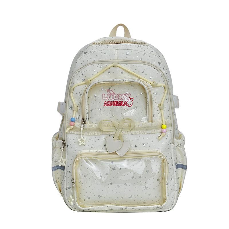 Schoolbag1011 New Girl Feeling Cute Pain Bag Backpack Girl Student Large Capacity High Value Cartoon Backpack Schoolbag