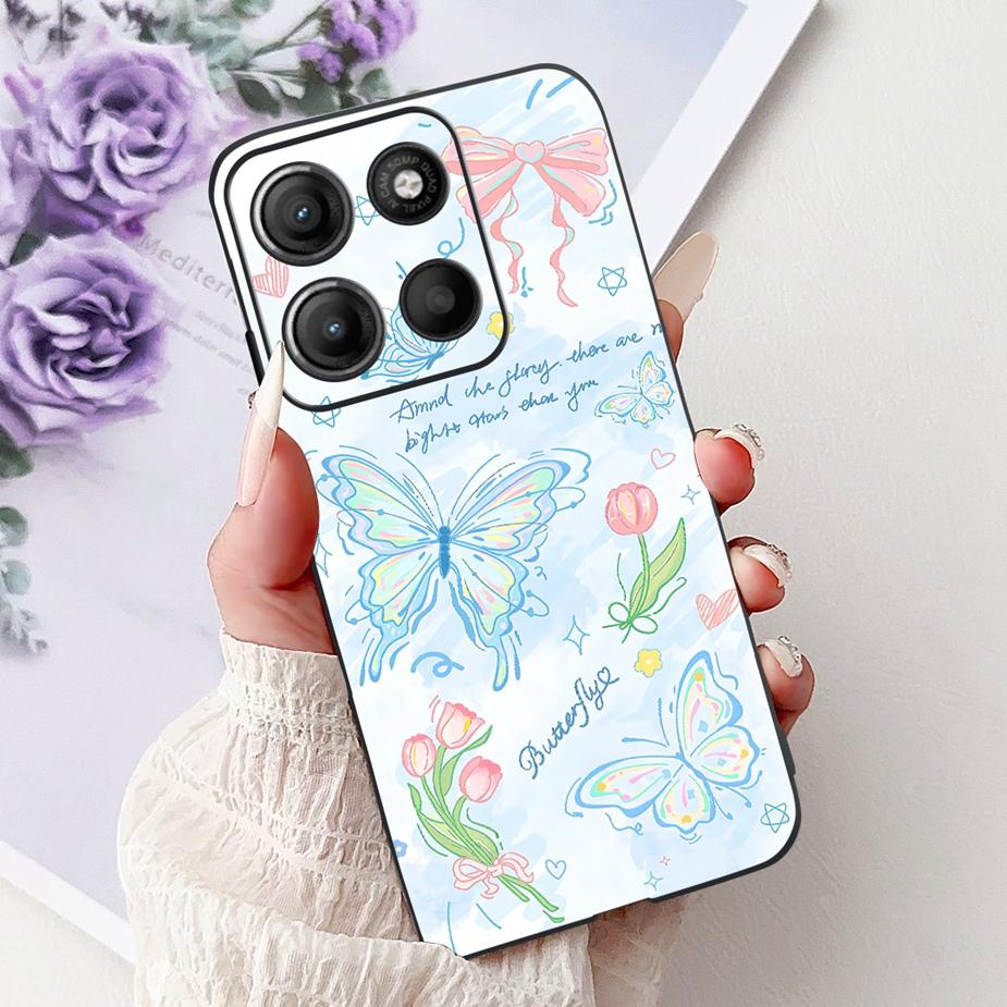 For Motorola Moto G15 Case Stylish Painted Cover Shockproof Soft TPU Phone Case For Motorola G15 G 15 MotoG15 Fundas 6.72'' Capa