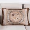 Jacquard Throw Pillowcase European Single Sofa Cushion Embroidered Rectangular Living Room Sofa Back Pillow Covers