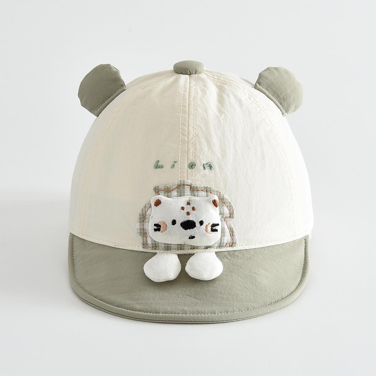 

Children s Duckbill Soft Brim Baseball Cap with 3D Cartoon Lion Ears - Boys and Girls Outdoor Sun Protection Hat Hat circumference 44-46cm