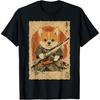 Funny Dog Vintage Japanese Art Corgi Ninja Samurai Warrior T-Shirt BAOANH Mens Womens Tank Top Sweatshirt Hoodie Longsleeve 1190 Black