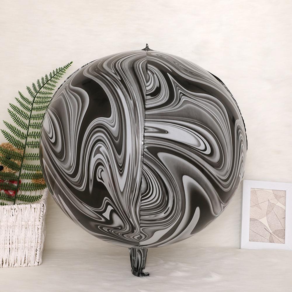 10pcs 22in 4D Aluminum Film Balloons, Gold Disco Themed Balloons for Birthday Party & Anniversary PartyBackdrop Decoration