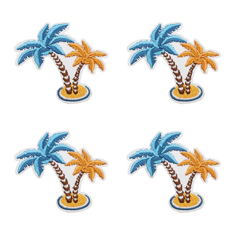 10pcs Luxury Cruise Ship Embroidery Patch Sea Trip Blue Whale Iron On Patches For Clothes Jackets Backpack Sew Stickers Badge 