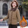 Women's Plus Size Velvet-Padded Winter Outerwear: Thick, Warm, Fashionable Top