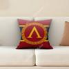 Ancient Sparta Warrior Gladiator Logo Sofa Couch Pillow Cover Cushion Case Cozy Bedroom Accent Studio Furnishing