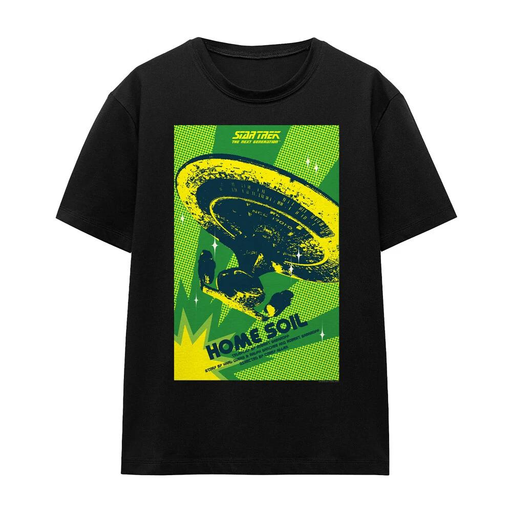 

Star Trek TNG Season 1 Episode 18 Ladies 100% Cotton T-shirt Mens Tees Top S-2XL, Black XL