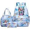 3-teiliges/Set Anime niedlich K-pop Bedruckter Rucksack mit Handtasche Federmäppchen für Teenager Schüler Mädchen Jungen Schultasche Schultasche Damen Große Kapazität Reisetasche