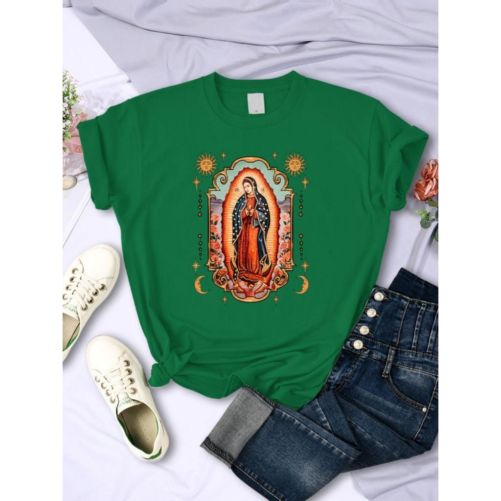 Street women's T-shirt comfortable round neck soft short sleeved summer casual women's clothing