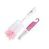 Mee Mee 360° Movable Nylon Bristle Baby Feeding Bottle Cleaning Brush | BPA Free Easy To Clean Bottle Corners for Narrow Neck & Wide Neck (Pink)