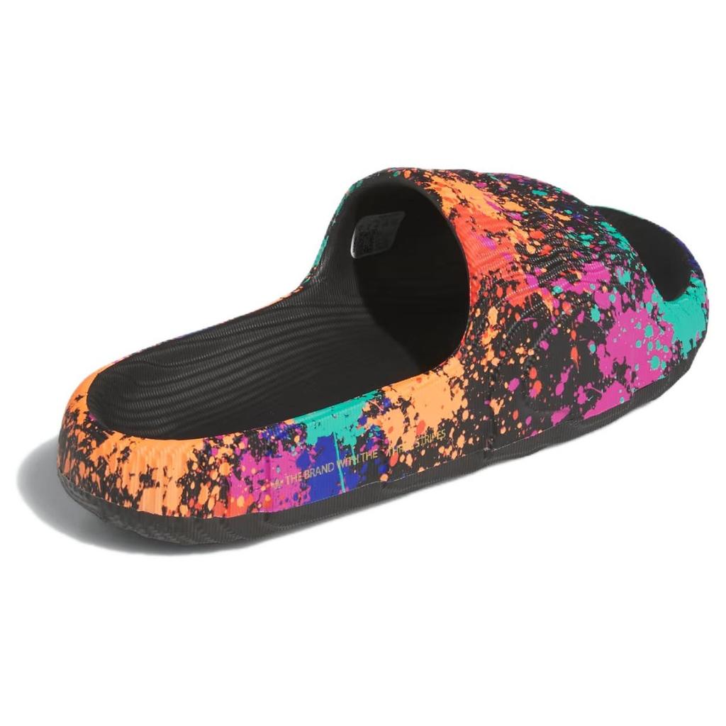 adidas Adilette 22 Slides Asia Sizing 'Black Paint Splatter' Men's IF1438