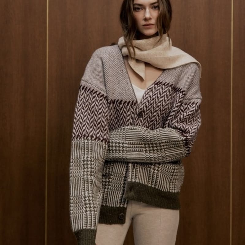 diaalto TIGNES KNIT SCARF_BEIGE