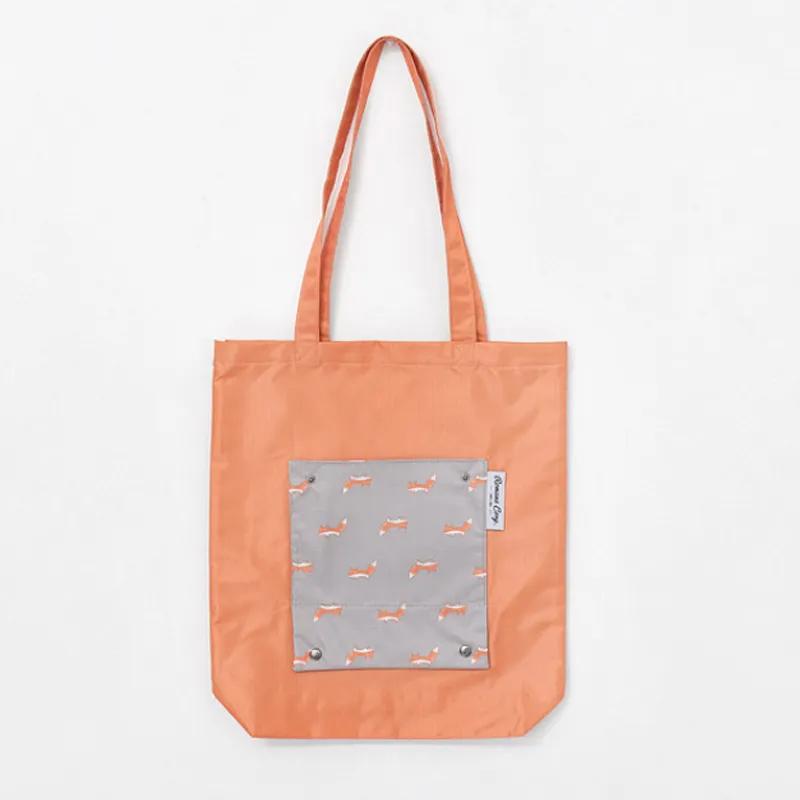 Cartoon Animal Waterproof Clothing Storage Bag Organizing Bag Travel Folding Shopping Shoulder Bag Storage Baging Reusable Clothing Storages Artifact