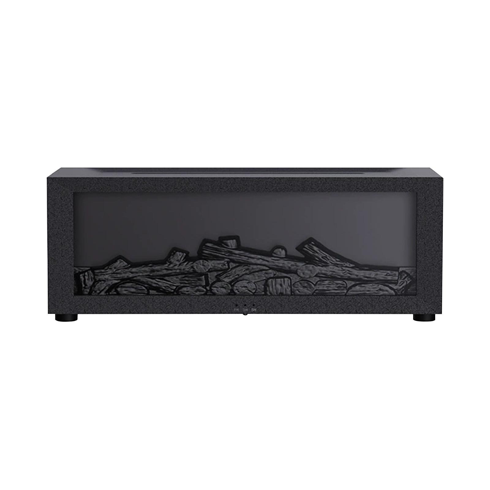 

Flame Fireplace Oil Diffuser Simulation Fireplace Flame Diffuser Atmosphere Timing Creative Humidifier(without Oils) One Size чёрный