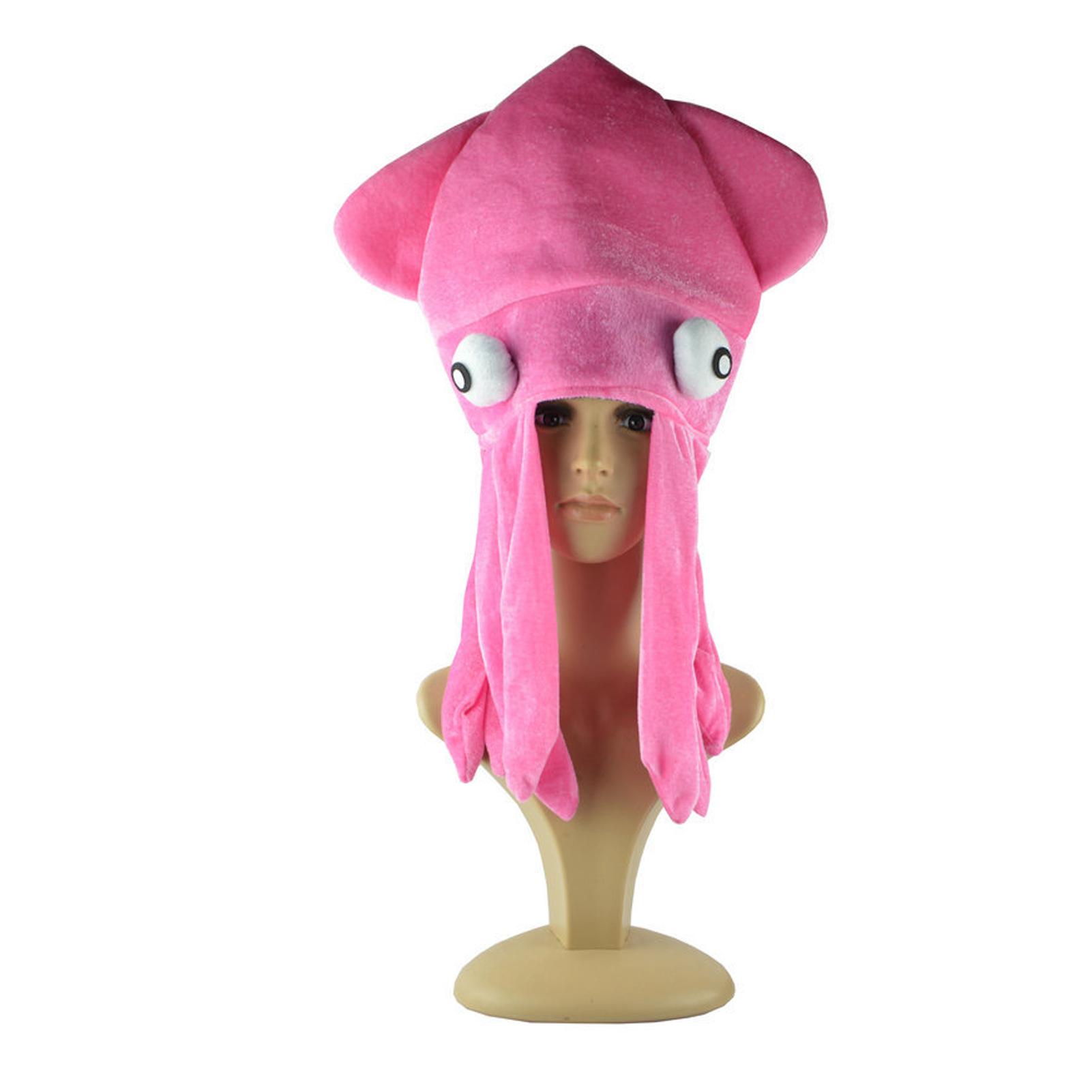 

Halloween Octopus Hat Hood Funny Hat Couple Children Adult Crazy Party Hats Animal Hat Japanese Birthday Creative Gift Headdress рожевий