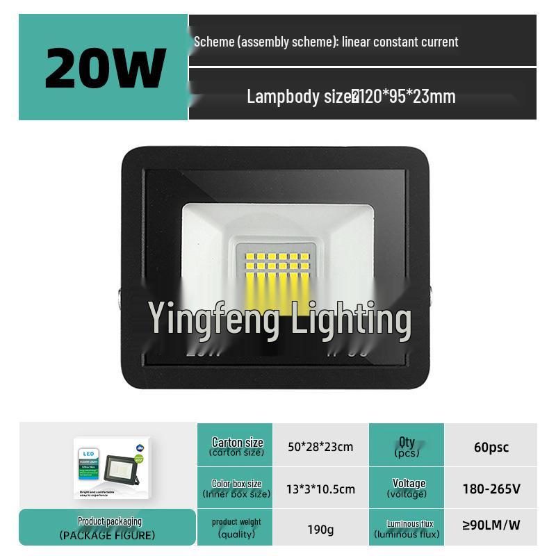 100W Little Apple LED Floodlight - Waterproof Outdoor Light with IP66 Protection