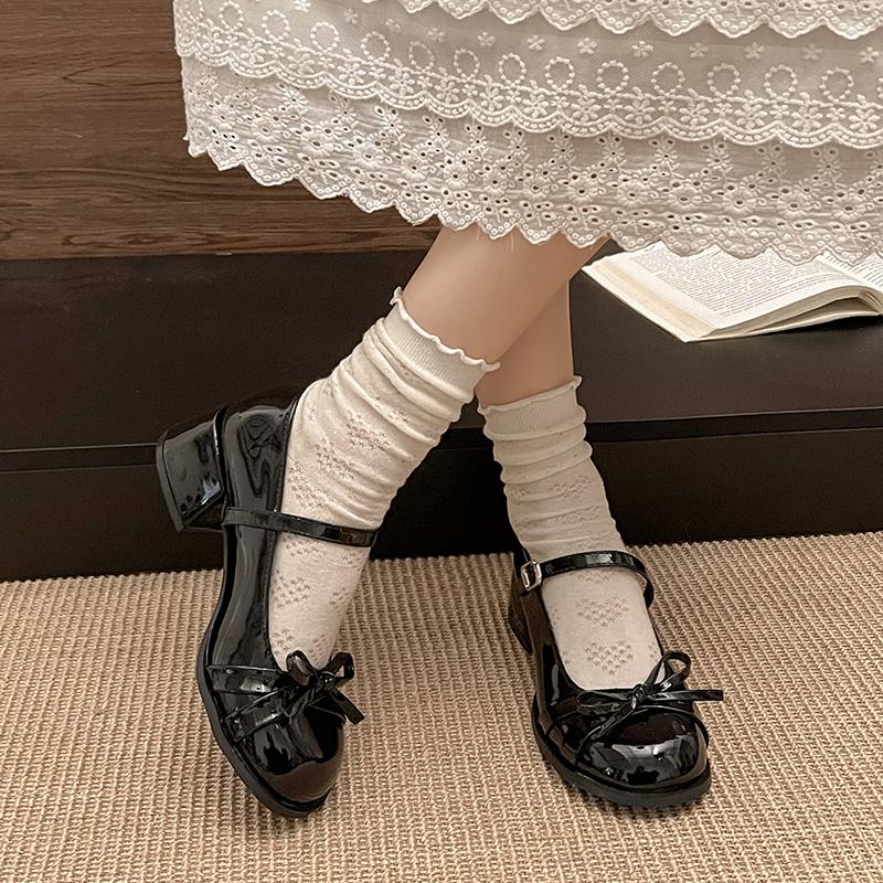 Fashion All-Match Shoes Woman Flats Oxfords Round Toe Dress Comfortable New Leather Summer Spring Mary Janes Shoes Woman Comfortable And