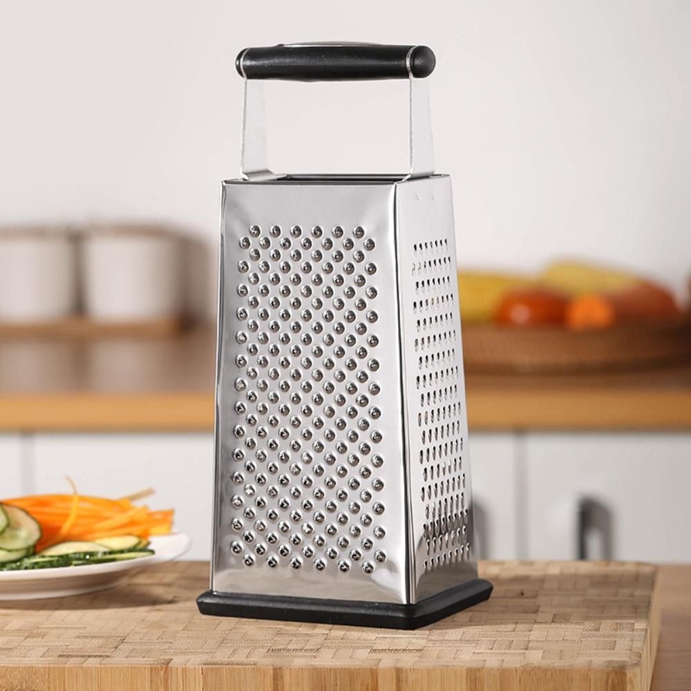 Stainless Steel 4-Sided Cheese Grater Tower Multifunctional Vegetable Shredder  Cooking