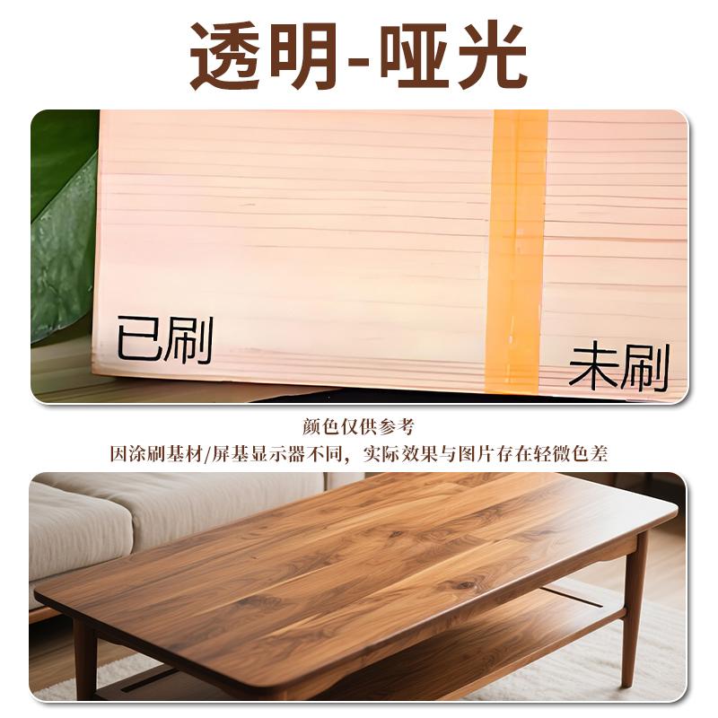 500/1000g Water-based Wood Paint Glossy Matte Semi-matte Mildew-proof Moisture-proof for Furniture Renovation Maintenance