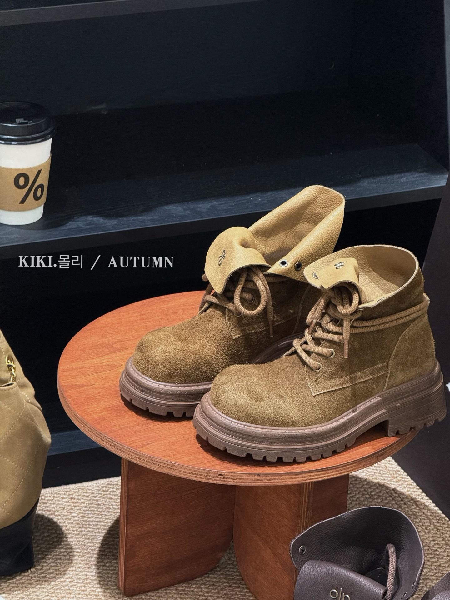 

Leather German training shoes women s 2025 autumn new thick-soled heightening sports shoes casual versatile little white shoes fashion board shoes 35