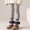 Baby Mädchen Leggings Strumpfhosen Baby Strumpfhose Kind Kleinkind Lotusblatt Spitze Hose Baumwollstrick Hose Für Kind Säugling Legging Winter