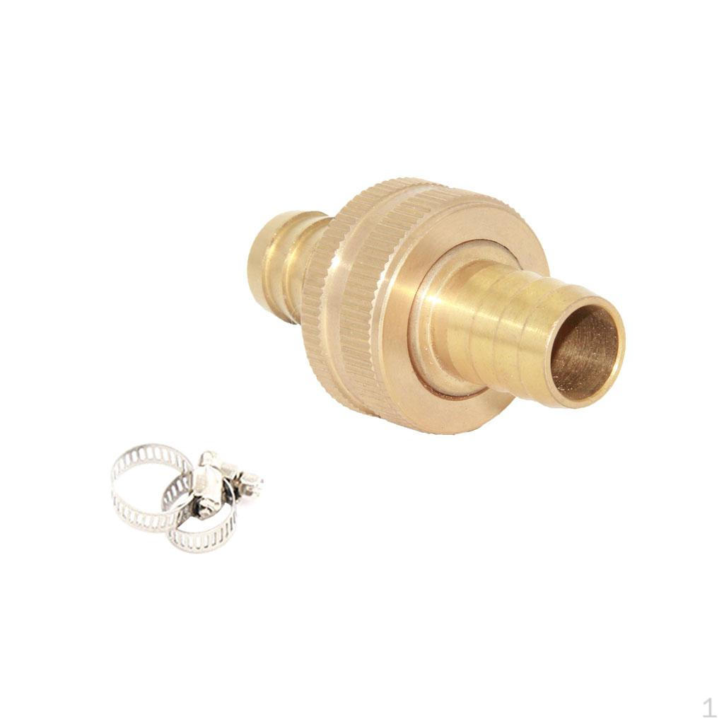 

1/2 3/ 4 5/8 Brass Hose Tube Connector 15.8mm