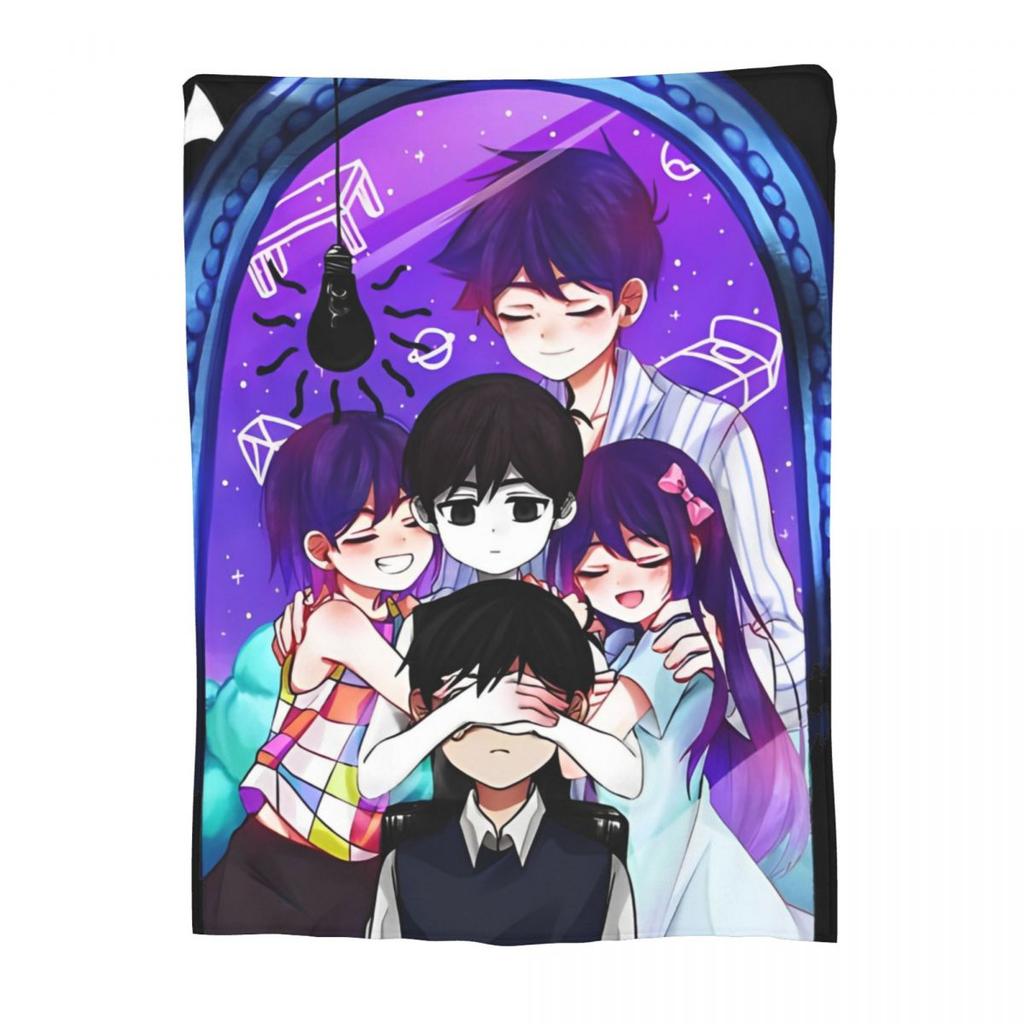 Omori Accessories Blanket Video Game Print Super Soft Cozy Throw Blankets for Sofa Multiple Sizes Bedding Throws