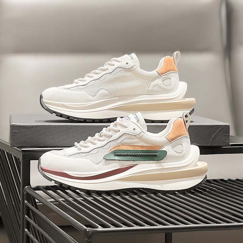 Leather 2 Autumn and Winter New Versatile Casual Waffle Velvet Sports Small Waist Women's Shoes