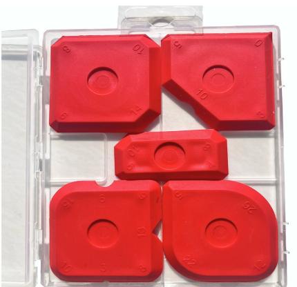 Caulking Tool Set for Silicone Sealant Grout Finishing Sealing Sealant Sealing красный