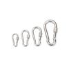 Feder-Schnappkarabiner M4 M5 M6 M8 304 Edelstahl Klettern Sicherheitsverschluss Schnellverschluss Verriegelungsring Haken Hochwertige Metallschnalle